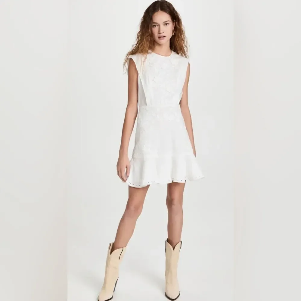 Veronica Beard Kerison Embroidered Minidress szie 8